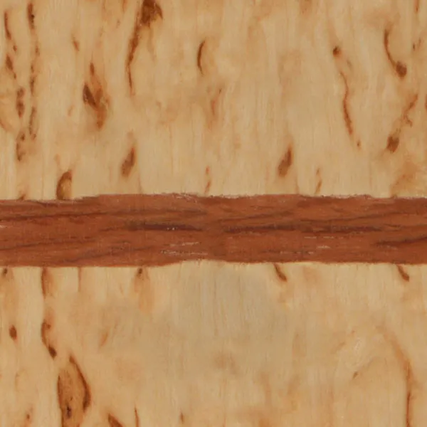 スカンジナビアン・バーチ+ブビンガ・インレイ